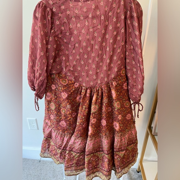 Spell & The Gypsy Collective Utopia Tunic Mini Dress in Berry Size Small - Picture 9 of 11
